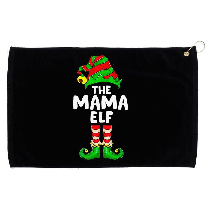 Mama Elf Matching Family Christmas Party  Pajamas Grommeted Golf Towel