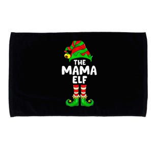 Mama Elf Matching Family Christmas Party  Pajamas Microfiber Hand Towel