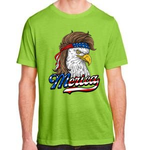 Merica Eagle Mullet 4th Of July American Flag Gift Adult ChromaSoft Performance T-Shirt