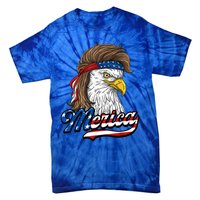 Merica Eagle Mullet 4th Of July American Flag Gift Tie-Dye T-Shirt