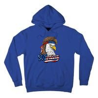 Merica Eagle Mullet 4th Of July American Flag Gift Tall Hoodie