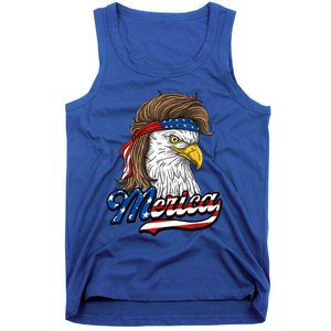 Merica Eagle Mullet 4th Of July American Flag Gift Tank Top