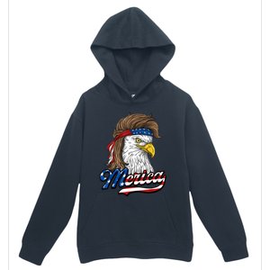 Merica Eagle Mullet 4th Of July American Flag Gift Urban Pullover Hoodie