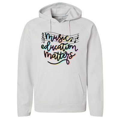 Music Education Matters Music Teacher Appreciation Performance Fleece Hoodie