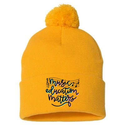 Music Education Matters Music Teacher Appreciation Pom Pom 12in Knit Beanie