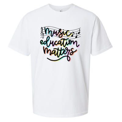 Music Education Matters Music Teacher Appreciation Sueded Cloud Jersey T-Shirt