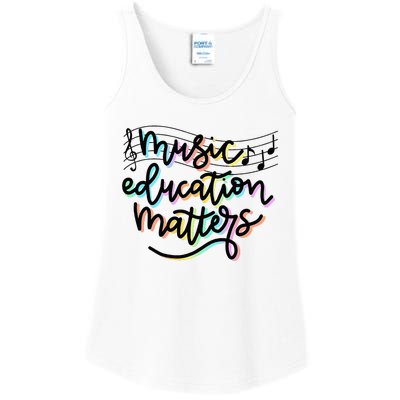 Music Education Matters Music Teacher Appreciation Ladies Essential Tank