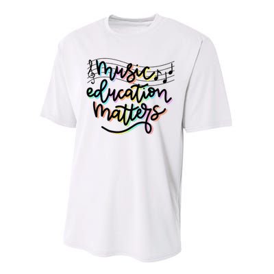 Music Education Matters Music Teacher Appreciation Performance Sprint T-Shirt