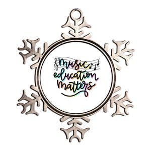 Music Education Matters Music Teacher Appreciation Metallic Star Ornament