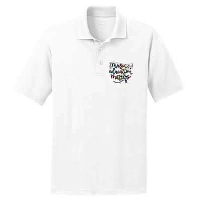 Music Education Matters Music Teacher Appreciation PosiCharge RacerMesh Polo