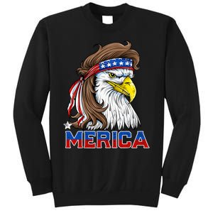 Merica Eagle Mullet 4th Of July American Flag Usa Sweatshirt