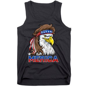 Merica Eagle Mullet 4th Of July American Flag Usa Tank Top