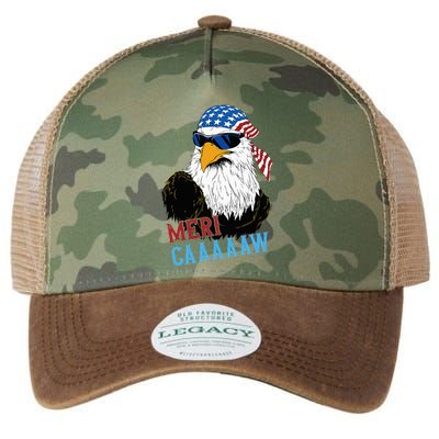 Mericaaaaaw Eagle Mullet Usa American Flag Legacy Tie Dye Trucker Hat