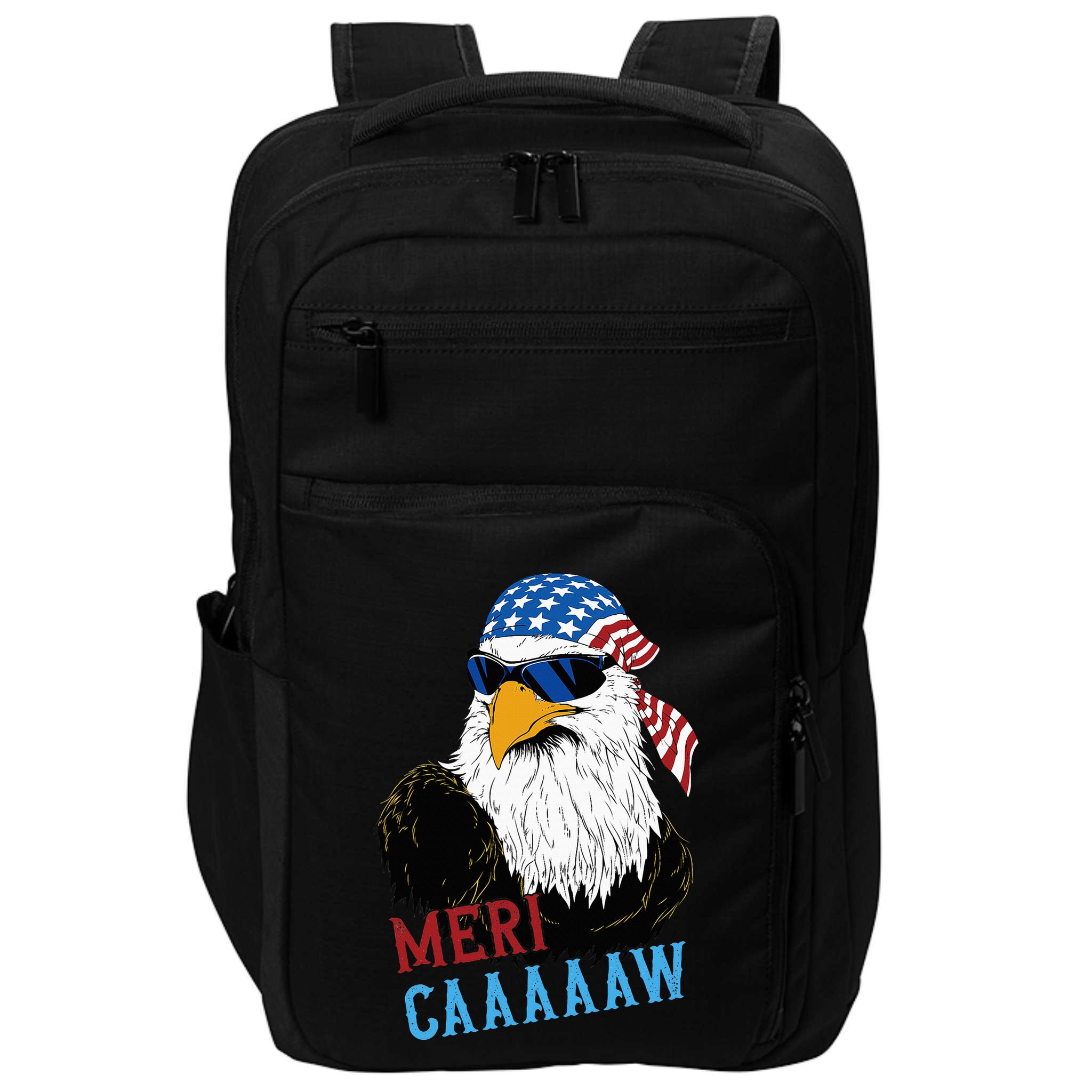 Mericaaaaaw Eagle Mullet Usa American Flag Impact Tech Backpack