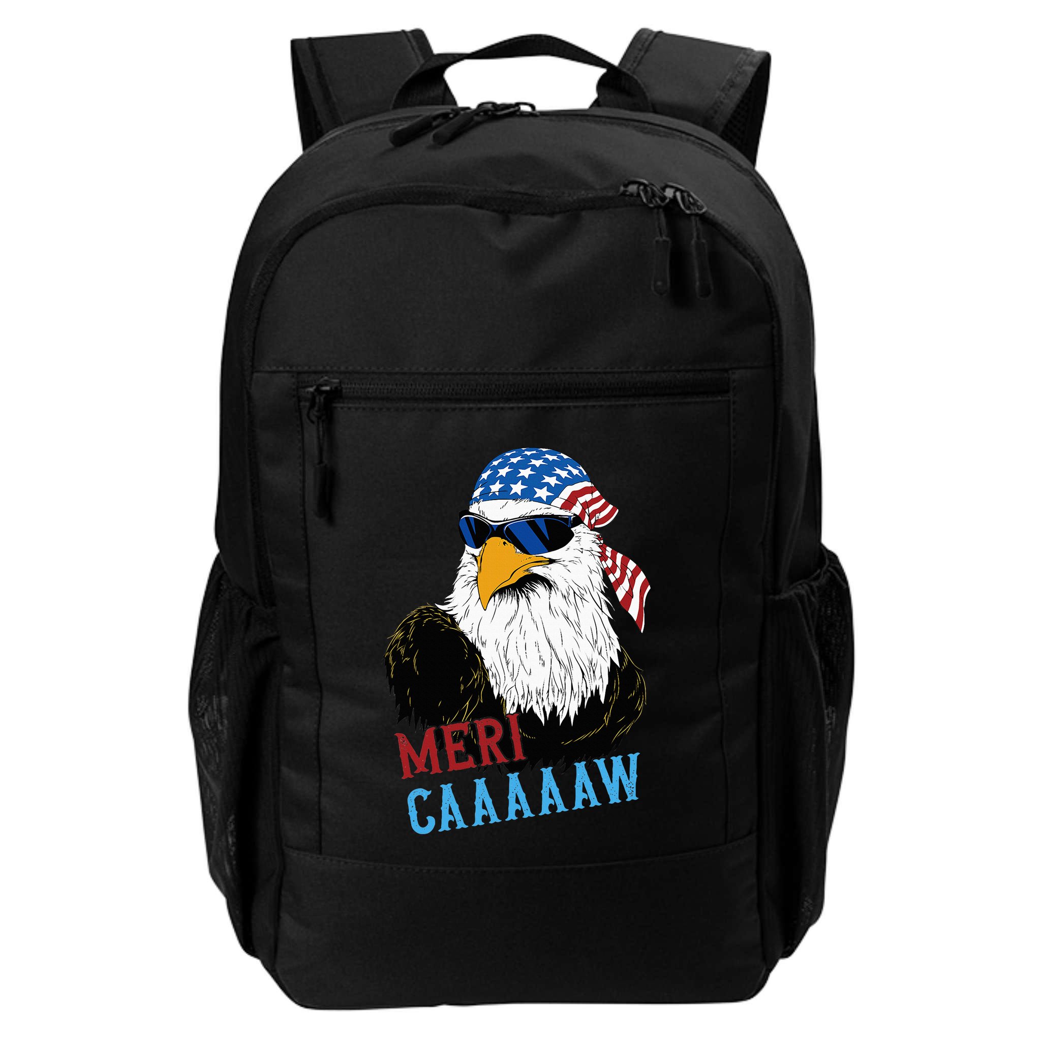 Mericaaaaaw Eagle Mullet Usa American Flag Backpack
