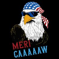 Mericaaaaaw Eagle Mullet Usa American Flag Backpack