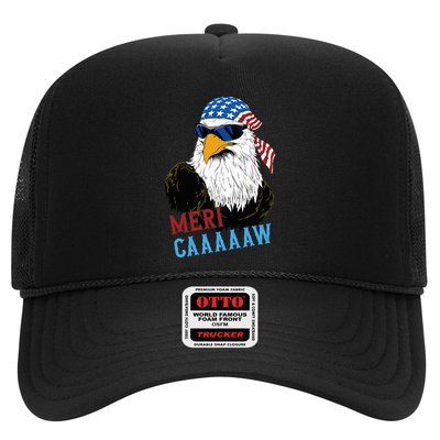 Mericaaaaaw Eagle Mullet Usa American Flag Trucker Hat