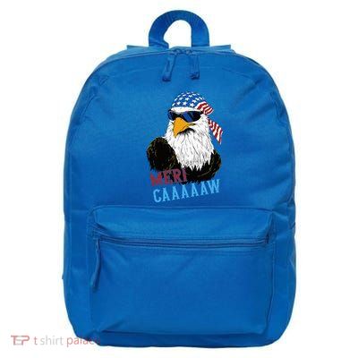 Mericaaaaaw Eagle Mullet Usa American Flag 16 in Basic Backpack