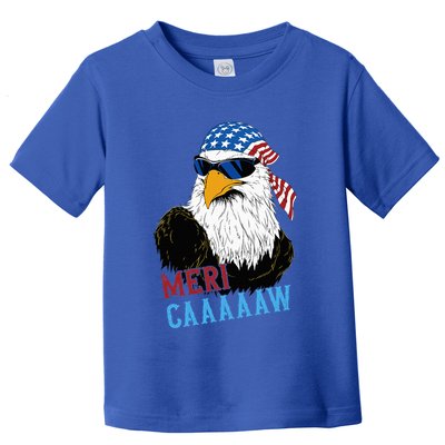 Mericaaaaaw Eagle Mullet Usa American Flag Toddler T-Shirt