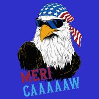 Mericaaaaaw Eagle Mullet Usa American Flag Visor