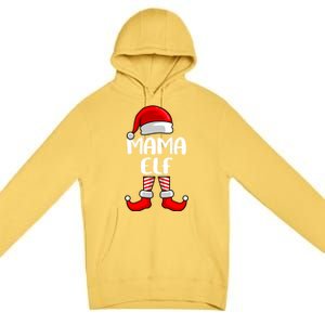 Mom Elf Mother Christmas Elf Gift Premium Pullover Hoodie