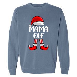 Mom Elf Mother Christmas Elf Gift Garment-Dyed Sweatshirt