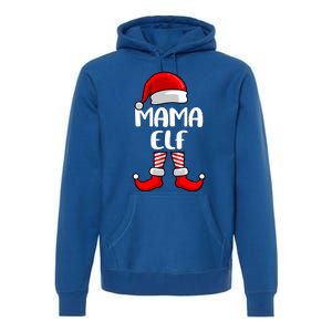 Mom Elf Mother Christmas Elf Gift Premium Hoodie