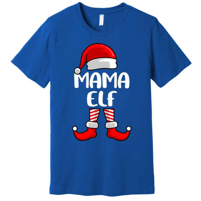 Mom Elf Mother Christmas Elf Gift Premium T-Shirt