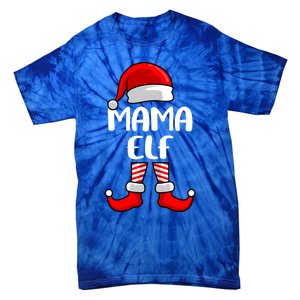 Mom Elf Mother Christmas Elf Gift Tie-Dye T-Shirt