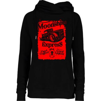 Moonshine Express Womens Funnel Neck Pullover Hood