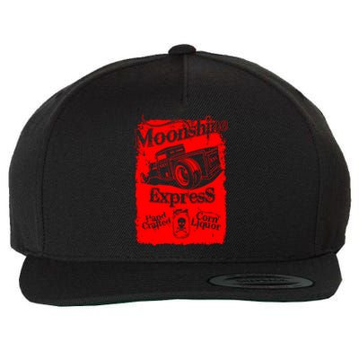 Moonshine Express Wool Snapback Cap