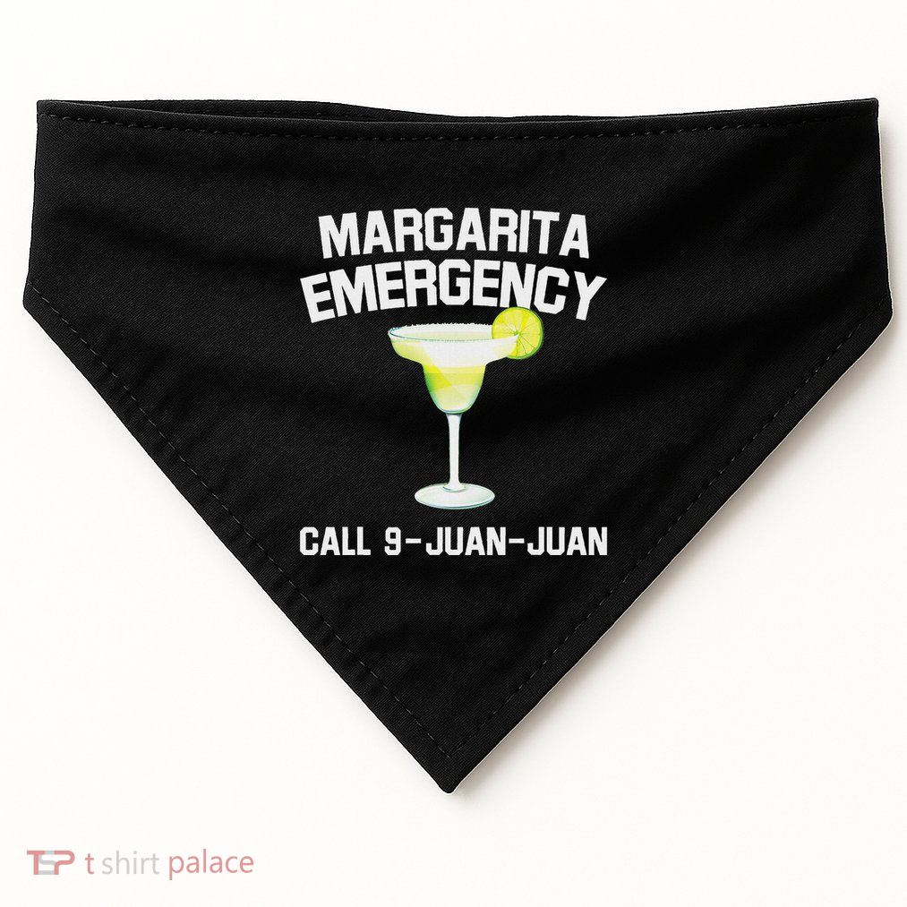 Margarita Emergency Mexican Fiesta Funny Cinco De Mayo USA-Made Doggie Bandana