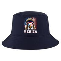 Merica Eagle Mullet 4th Of July American Flag Stars Stripes Cool Comfort Performance Bucket Hat
