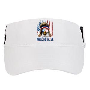 Merica Eagle Mullet Shirt 4th Of July American Flag Adult Drive Performance Visor