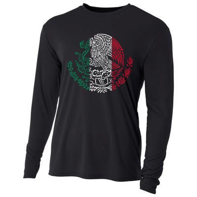 Mexican Eagle Mexico Flag Cooling Performance Long Sleeve Crew