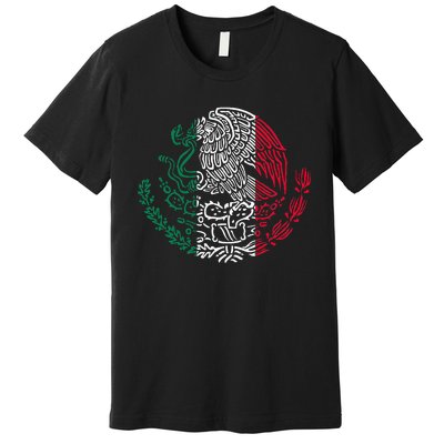 Mexican Eagle Mexico Flag Premium T-Shirt