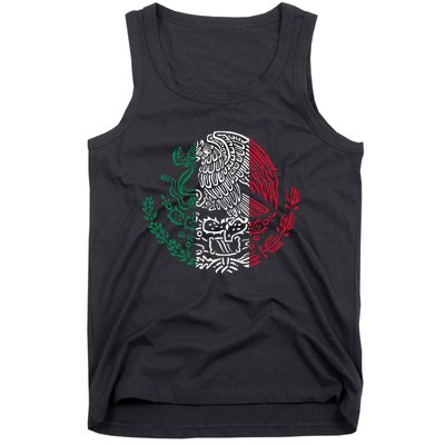 Mexican Eagle Mexico Flag Tank Top