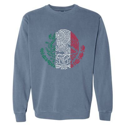 Mexican Eagle Mexico Flag Garment-Dyed Sweatshirt