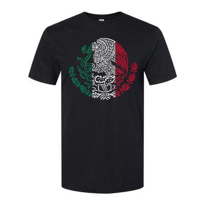 Mexican Eagle Mexico Flag Softstyle CVC T-Shirt