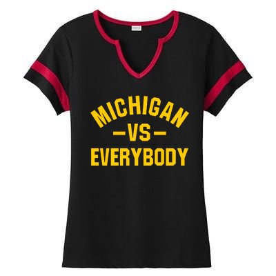 Michigan Everybody Ladies Halftime Notch Neck Tee