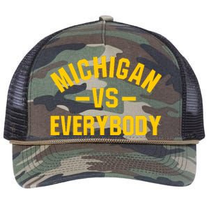 Michigan Everybody Retro Rope Trucker Hat Cap