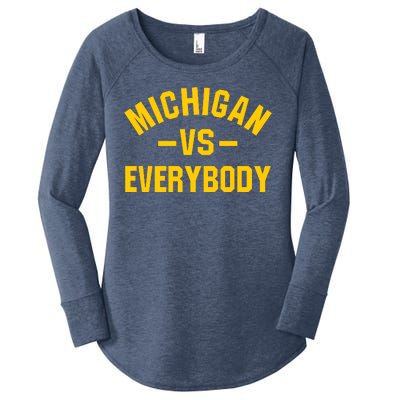 Michigan Everybody Women's Perfect Tri Tunic Long Sleeve Shirt