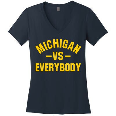 Michigan Everybody Women's V-Neck T-Shirt