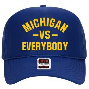 Michigan Everybody High Crown Mesh Back Trucker Hat