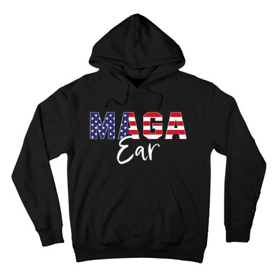 Maga Ear Maga Earring Trump 2024 Hoodie