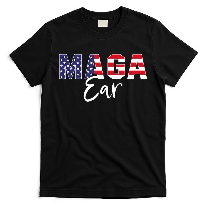 Maga Ear Maga Earring Trump 2024 T-Shirt