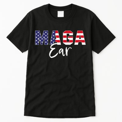 Maga Ear Maga Earring Trump 2024 Tall T-Shirt