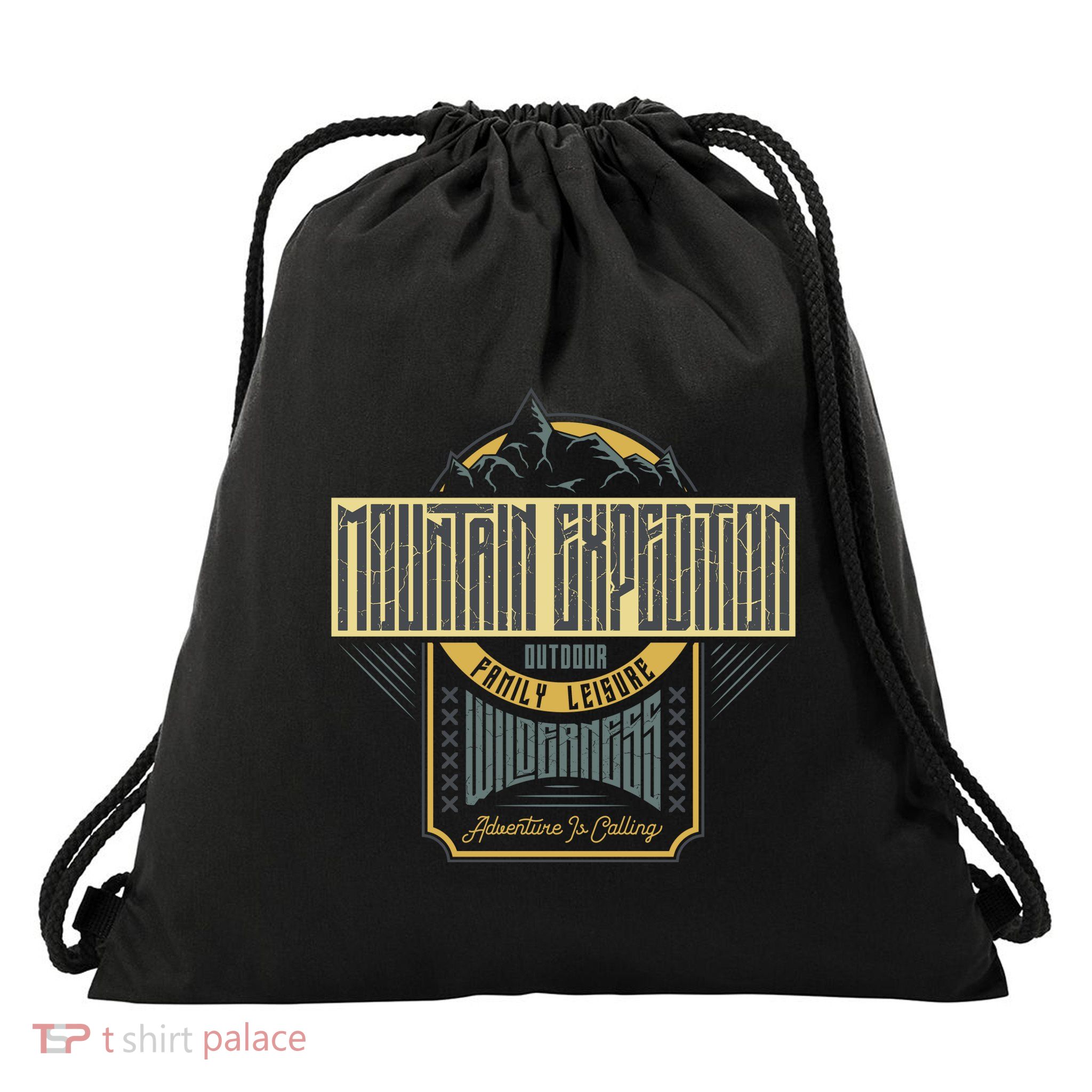 Mountain Expedition Drawstring Bag
