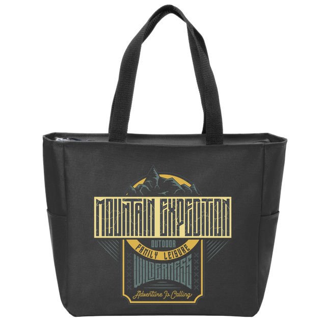 Mountain Expedition Zip Tote Bag