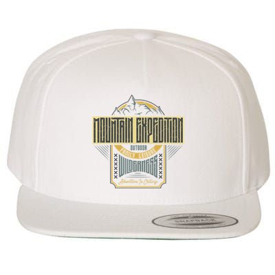 Mountain Expedition Wool Snapback Cap